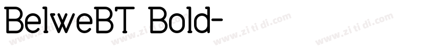 BelweBT Bold字体转换